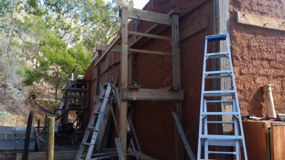 Building Scaffold to fix the roof