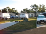 hobart airport tourist park - camped with hiking tent